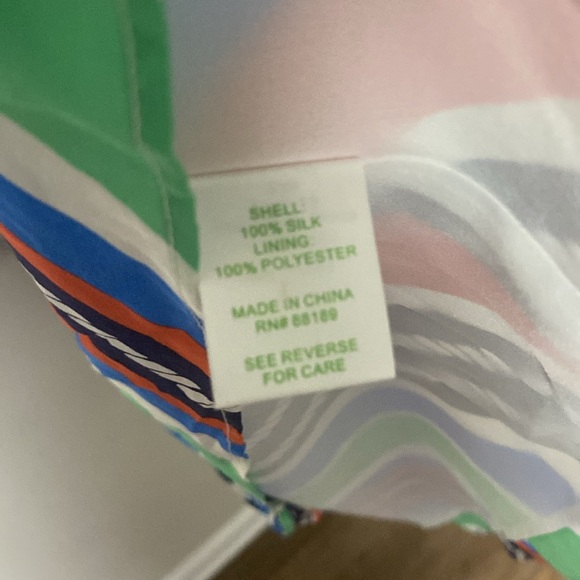 LILLY PULITZER KENNET OVERBOARD STRIPE BRAIDED CHAIN HALTER DRESS 100% SILK - Picture 12 of 14